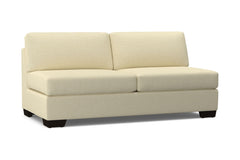 Melrose Armless Sofa :: Leg Finish: Espresso