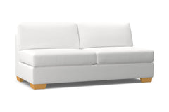 Melrose Armless Sofa :: Leg Finish: Natural