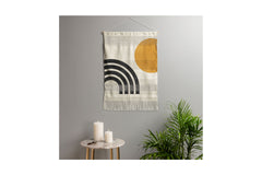 Mid Century Modern Sun Rainbow Wall Hanging by Moonlightprint