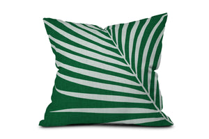Minimalist Palm Leaf Toss Pillow by Modern Tropical