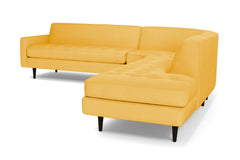 Monroe 3pc Velvet Sectional Sofa :: Leg Finish: Espresso / Configuration: RAF - Chaise on the Right