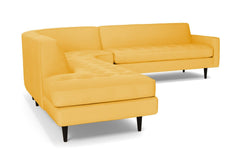 Monroe 3pc Sectional Sofa :: Leg Finish: Espresso / Configuration: LAF - Chaise on the Left