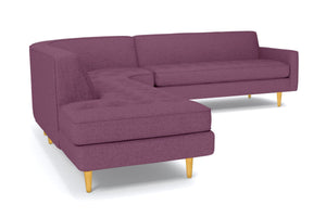 Monroe 3pc Sectional Sofa :: Leg Finish: Natural / Configuration: LAF - Chaise on the Left