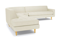 Monroe 3pc Sectional Sofa :: Leg Finish: Natural / Configuration: LAF - Chaise on the Left