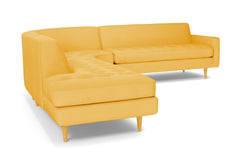 Monroe 3pc Sectional Sofa :: Leg Finish: Natural / Configuration: LAF - Chaise on the Left