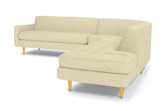 Monroe 3pc Sectional Sofa :: Leg Finish: Natural / Configuration: RAF - Chaise on the Right