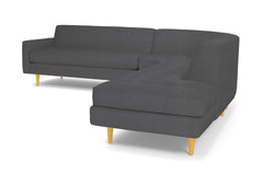 Monroe 3pc Sectional Sofa :: Leg Finish: Natural / Configuration: RAF - Chaise on the Right