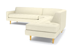 Monroe 3pc Sectional Sofa :: Leg Finish: Natural / Configuration: RAF - Chaise on the Right