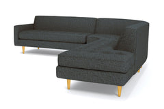 Monroe 3pc Sectional Sofa :: Leg Finish: Natural / Configuration: RAF - Chaise on the Right