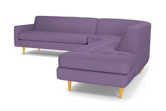 Monroe 3pc Sectional Sofa :: Leg Finish: Natural / Configuration: RAF - Chaise on the Right