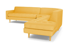 Monroe 3pc Sectional Sofa :: Leg Finish: Natural / Configuration: RAF - Chaise on the Right