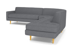 Monroe 3pc Sectional Sofa :: Leg Finish: Natural / Configuration: RAF - Chaise on the Right
