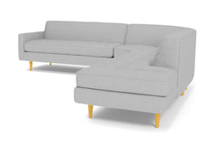 Monroe 3pc Sectional Sofa :: Leg Finish: Natural / Configuration: RAF - Chaise on the Right