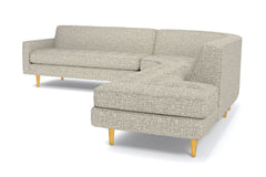 Monroe 3pc Sectional Sofa :: Leg Finish: Natural / Configuration: RAF - Chaise on the Right