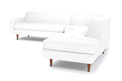 Monroe 3pc Sectional Sofa :: Leg Finish: Pecan / Configuration: RAF - Chaise on the Right