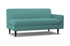 Monroe Right Arm Apartment Size Sofa :: Leg Finish: Espresso / Configuration: RAF - Chaise on the Right