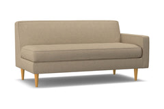 Monroe Right Arm Apartment Size Sofa :: Leg Finish: Natural / Configuration: RAF - Chaise on the Right