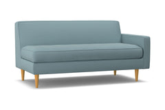 Monroe Right Arm Apartment Size Sofa :: Leg Finish: Natural / Configuration: RAF - Chaise on the Right