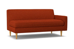 Monroe Right Arm Apartment Size Sofa :: Leg Finish: Natural / Configuration: RAF - Chaise on the Right