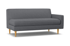 Monroe Right Arm Apartment Size Sofa :: Leg Finish: Natural / Configuration: RAF - Chaise on the Right