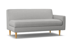 Monroe Right Arm Apartment Size Sofa :: Leg Finish: Natural / Configuration: RAF - Chaise on the Right