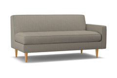 Monroe Right Arm Apartment Size Sofa :: Leg Finish: Natural / Configuration: RAF - Chaise on the Right