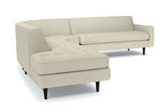 Monroe 3pc Sectional Sofa :: Leg Finish: Espresso / Configuration: LAF - Chaise on the Left