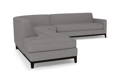 Monroe Drive 3pc Sleeper Sectional :: Leg Finish: Espresso / Configuration: LAF - Chaise on the Left / Sleeper Option: Deluxe Innerspring Mattress