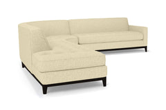 Monroe Drive 3pc Sleeper Sectional :: Leg Finish: Espresso / Configuration: LAF - Chaise on the Left / Sleeper Option: Memory Foam Mattress