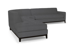 Monroe Drive 3pc Sleeper Sectional :: Leg Finish: Espresso / Configuration: LAF - Chaise on the Left / Sleeper Option: Memory Foam Mattress