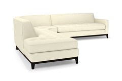 Monroe Drive 3pc Sleeper Sectional :: Leg Finish: Espresso / Configuration: LAF - Chaise on the Left / Sleeper Option: Memory Foam Mattress