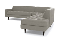 Monroe 3pc Velvet Sectional Sofa :: Leg Finish: Espresso / Configuration: RAF - Chaise on the Right