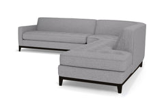 Monroe Drive 3pc Sleeper Sectional :: Leg Finish: Espresso / Configuration: RAF - Chaise on the Right / Sleeper Option: Deluxe Innerspring Mattress