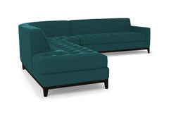 Monroe Drive 3pc Sleeper Sectional :: Leg Finish: Espresso / Configuration: LAF - Chaise on the Left / Sleeper Option: Memory Foam Mattress