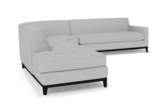 Monroe Drive 3pc Sleeper Sectional :: Leg Finish: Espresso / Configuration: LAF - Chaise on the Left / Sleeper Option: Memory Foam Mattress