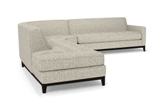 Monroe Drive 3pc Sleeper Sectional :: Leg Finish: Espresso / Configuration: LAF - Chaise on the Left / Sleeper Option: Deluxe Innerspring Mattress