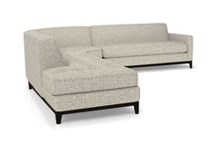 Monroe Drive 3pc Sleeper Sectional :: Leg Finish: Espresso / Configuration: LAF - Chaise on the Left / Sleeper Option: Memory Foam Mattress