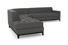 Monroe Drive 3pc Sleeper Sectional :: Leg Finish: Espresso / Configuration: LAF - Chaise on the Left / Sleeper Option: Memory Foam Mattress