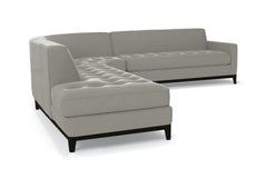 Monroe Drive 3pc Sleeper Sectional :: Leg Finish: Espresso / Configuration: LAF - Chaise on the Left / Sleeper Option: Memory Foam Mattress