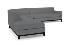 Monroe Drive 3pc Sleeper Sectional :: Leg Finish: Espresso / Configuration: LAF - Chaise on the Left / Sleeper Option: Memory Foam Mattress