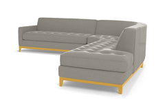 Monroe Drive 3pc Sectional Sofa :: Leg Finish: Natural / Configuration: RAF - Chaise on the Right