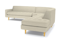 Monroe 3pc Sectional Sofa :: Leg Finish: Natural / Configuration: RAF - Chaise on the Right