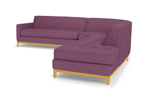 Monroe Drive 3pc Sectional Sofa :: Leg Finish: Natural / Configuration: RAF - Chaise on the Right