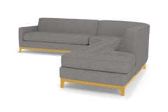 Monroe Drive 3pc Sleeper Sectional :: Leg Finish: Natural / Configuration: RAF - Chaise on the Right / Sleeper Option: Memory Foam Mattress