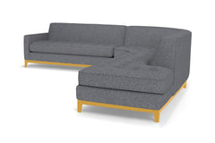Monroe Drive 3pc Sectional Sofa :: Leg Finish: Natural / Configuration: RAF - Chaise on the Right