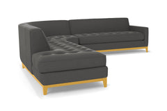 Monroe Drive 3pc Sectional Sofa :: Leg Finish: Natural / Configuration: LAF - Chaise on the Left