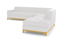 Monroe Drive 3pc Sleeper Sectional :: Leg Finish: Natural / Configuration: RAF - Chaise on the Right / Sleeper Option: Memory Foam Mattress