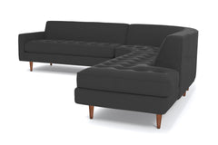 Monroe 3pc Sectional Sofa :: Leg Finish: Pecan / Configuration: RAF - Chaise on the Right