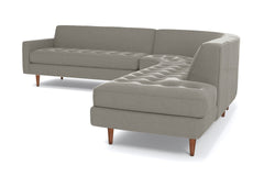 Monroe 3pc Sectional Sofa :: Leg Finish: Pecan / Configuration: RAF - Chaise on the Right