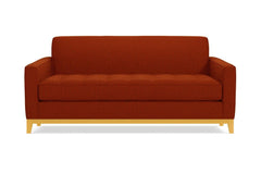 Monroe Drive Twin Size Sleeper Sofa :: Leg Finish: Natural / Sleeper Option: Deluxe Innerspring Mattress
